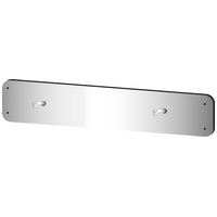 PZ252 2 Hook Wall bracket, 380mm x 75mm with screws. Suits PZ10x Pizza Oven Tools. Grade 304 stainelss steel