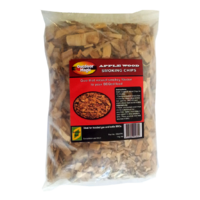 SF301 BBQ Smoking Grilling Chips 1kg Apple flavoured; Strong sweet fruity smoke, use with smoker box