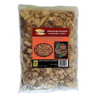 SF313 Smoking Grilling Chips 1kg PEACH flavoured; Lightly sweet, mild smokey flavour, use with smoker box