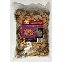 SF315 Smoking Grilling Chips 1kg PLUM flavoured; Sweet mild smokey flavour, use with smoker box