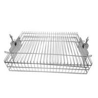 BGB01 Stainless Steel BBQ Spit Rotisserie Grill Basket Large takes 22mm shafts