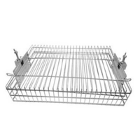 BGB01 Stainless Steel BBQ Spit Rotisserie Grill Basket Large takes 22mm shafts