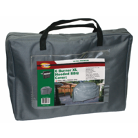 BQC005  65x205cm; Ultra Premium Hooded BBQ Cover; Pewter Grey