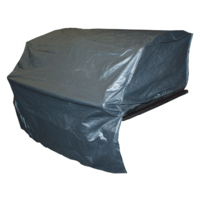 BQC007  60x105cm; Economy Hooded BBQ Cover for Built-In BBQs; Black
