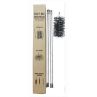 CFC002 360cm/12' Flue Cleaning Kit w 112mm/4.5 inch Black Brush Head