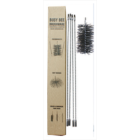 CFC007 360cm/12' Flue Cleaning Kit w 100mm/4 inch Gal Crimp Brush Head
