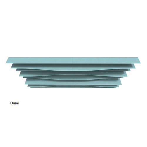 8x ACROS 12mm thick Acoustic FRONTIER DUNE ceiling FINS 2400mm solid colour