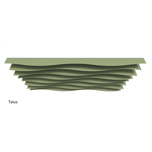 8x ACROS 12mm thick Acoustic FRONTIER TALUS ceiling FINS 2400mm solid colour