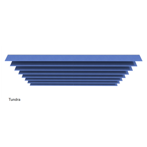 8x ACROS 12mm thick Acoustic FRONTIER TUNDRA ceiling FINS 2400mm solid colour