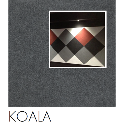 KOALA Colour Sample of Quietspace Acoustic Fabric panels and rolls