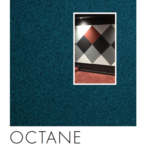 OCTANE Colour Sample of Quietspace Acoustic Fabric panels and rolls