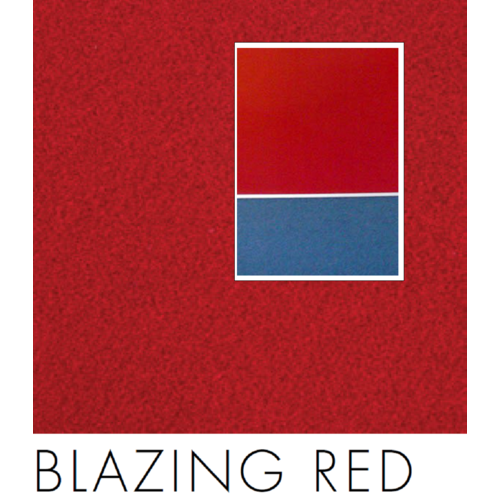 BLAZING RED Colour Sample of Quietspace Acoustic Fabric panels and rolls