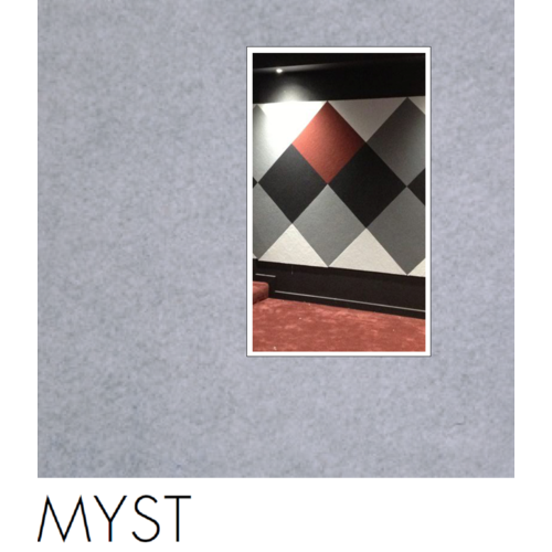 MYST Colour Sample of Quietspace Acoustic Fabric panels and rolls