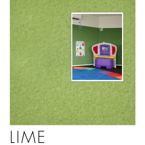 25m of LIME Composition Acoustic wallcovering 1220mm wide