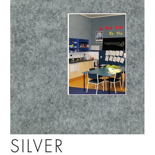 SILVER 100mm thick Quietspace Acoustic white-backed Panel