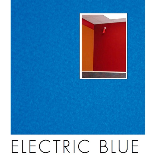 ELECTRIC BLUE 100mm thick Quietspace Acoustic white-backed Panel