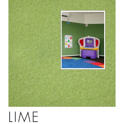 LIME 25mm thick Quietspace Acoustic white-backed Panel