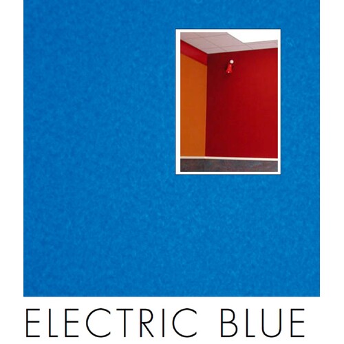 ELECTRIC BLUE 75mm thick Quietspace Acoustic white-backed Panel