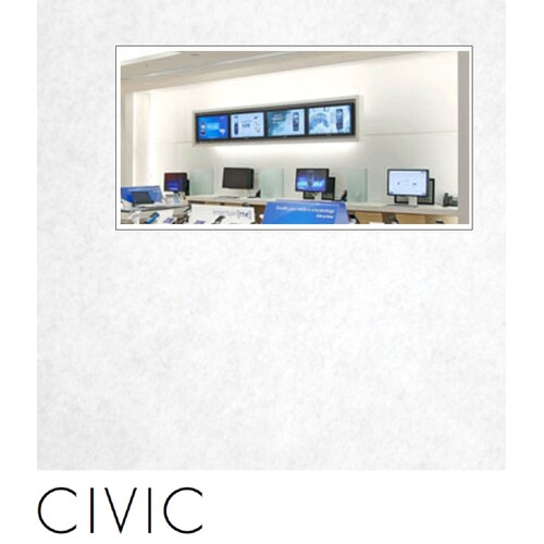 CIVIC 75mm thick Quietspace Acoustic white-backed Panel