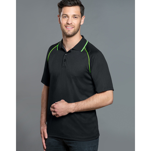5 of  PS20 CHAMPION Diamond-knit Polyester Mens Polo Shirt