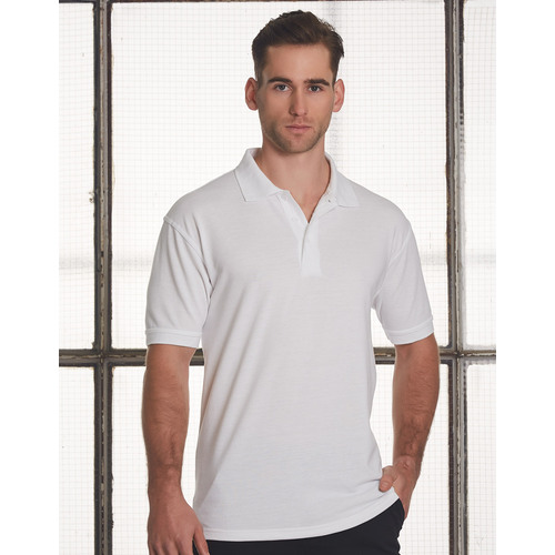 PS22 DELUX Tight Pique Polyester Cotton Mens Polo Shirt