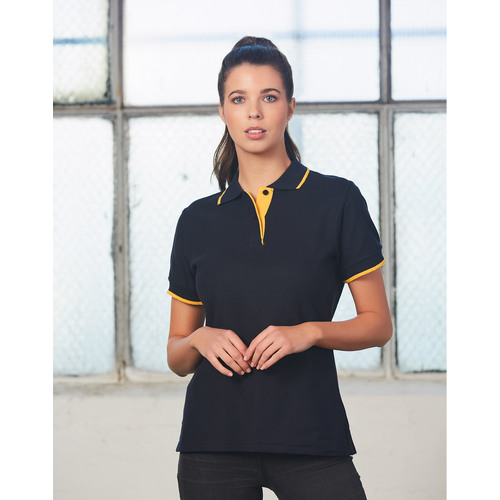 5 of  PS48A LIBERTY Polyester Cotton Ladies Polo Shirt