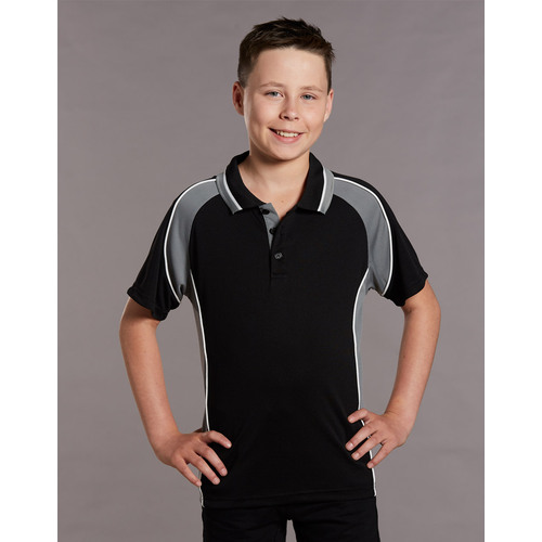  PS49K MASCOT Tri-colour Polyester Kids Polo Shirt