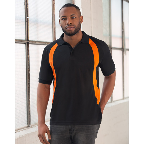  PS51 OLYMPIC S-shape contrast Polyester Men's Polo Shirt