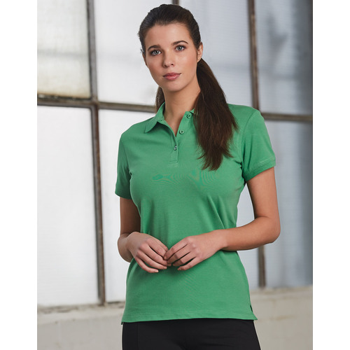 5 of  PS56 DARLING HARBOUR Cotton Stretch Ladies Polo Shirt