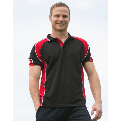  PS61 ALLIANCE Tri-colour Polyester Men Polo Shirt