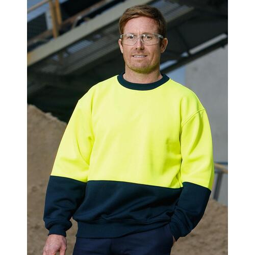 AIW SW09 High Visibility Fluoro Crew Neck Windcheater