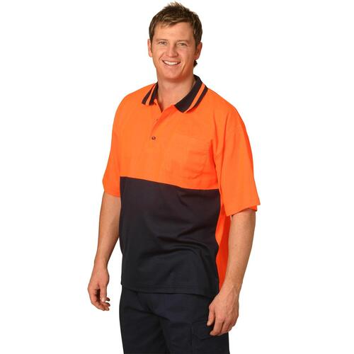 5 of AIW SW12 Hi Vis Safety Polo Shirt Cotton Blend 185gsm