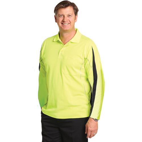 5 of AIW SW33A Hi Vis Safety Polo Shirt Reflective piping