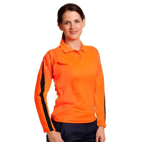 AIW SW34A Hi Vis Womens Safety Polo Shirt Reflective piping