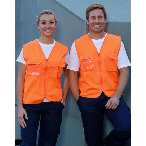 5 of AIW SW41 Unisex High Visibility Safety Vest w ID pocket