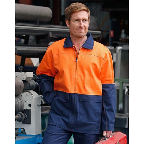 5 of AIW SW45 High Visibility Safety Cotton Drill Jacket Velcro closure