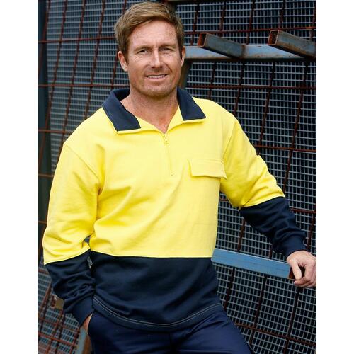 AIW SW47; High Visibility Fleecy Sweat 100% Cotton
