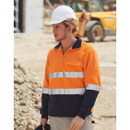 AIW SW48 High Visibility Cotton Fleece Sweat Shirt Night Tapes