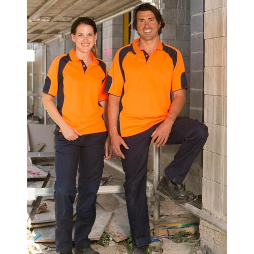 AIW SW61 Unisex Hi Vis Safety Polo Shirt Polyester