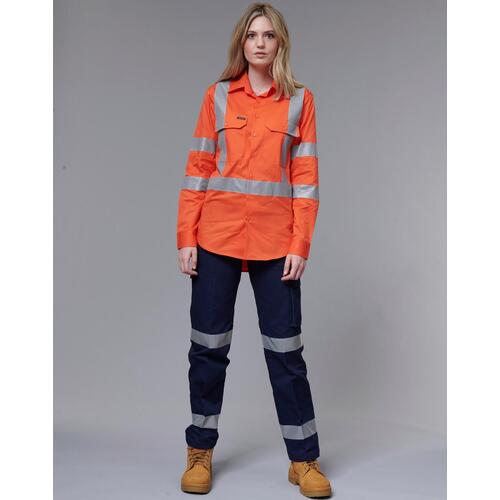 AIW WP15HV; Womens Drill Pants 100% HEAVY Cotton w 3M Tapes