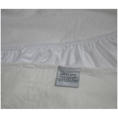 Queen bed; DryLife Waterproof Mattress Protector; Cotton Towelling Upper