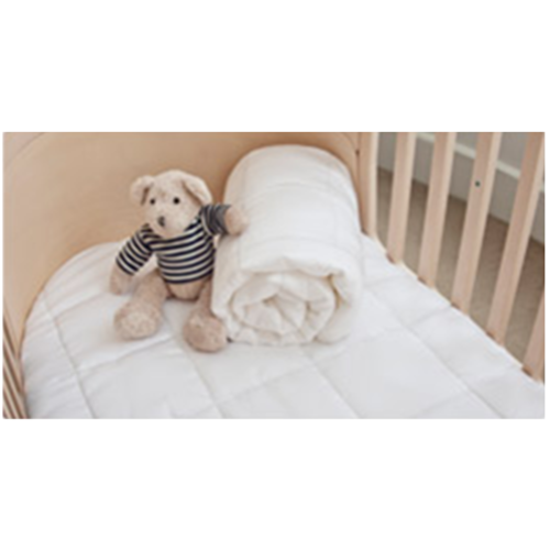 76cm x 135cm DryLife Baby Cot Mattress Topper; 300gsm; Breathable; Hypoallergenic
