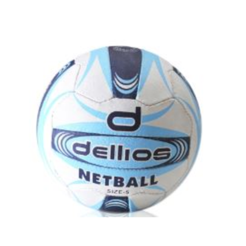 PD014 ; Dellios Netball, Size 5; Light Blue/Dark Blue