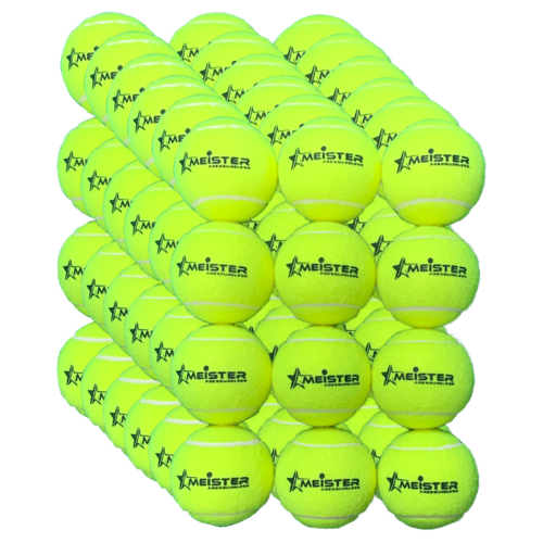 72 x Meister Pressureless Tennis Balls. Ideal for Coaching  PD037 (6 packs)