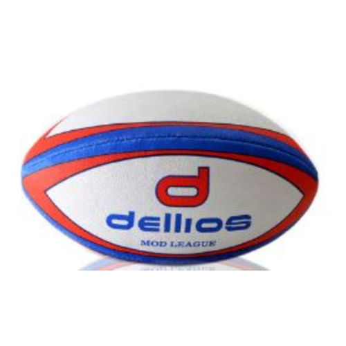 PD017 ; Dellios Rugby Mod League Ball; Red/Blue