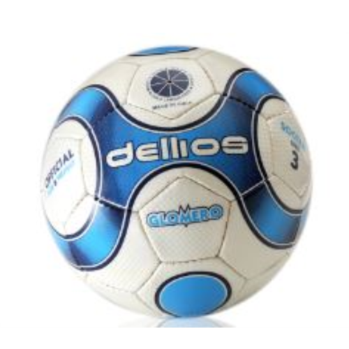 PD005 ; Dellios GLOMERO Soccer Ball, Size 3, 32 hexagonal panels, U8yrs; Blue/Black/White