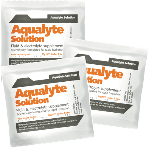 PH012 AUS Aqualyte hydration drink 20 x 80g sachets ORANGE flavour
