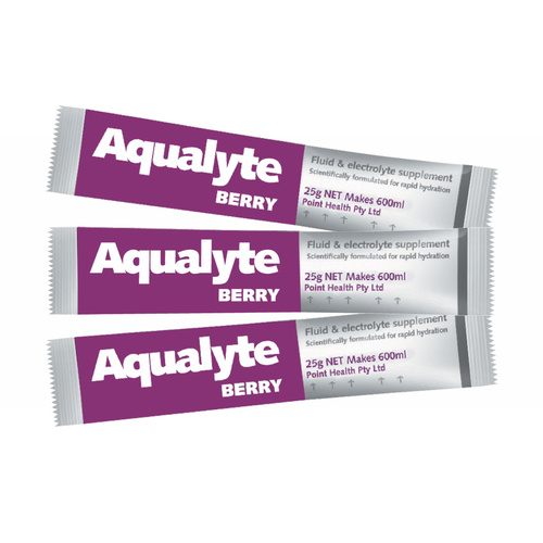 PH023 AUS Aqualyte hydration drink 125 x 25g sachets BERRY flavour