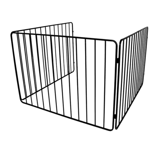 FPA008 100 x 100cm Black Steel Heater Child Guard, Fire Safety Fence