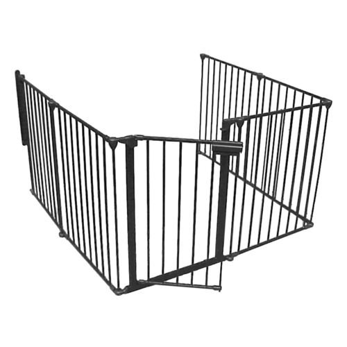 FPA004 360cm L 15.0kg Black Universal Hearth Guard 5x fence panels 1x gate
